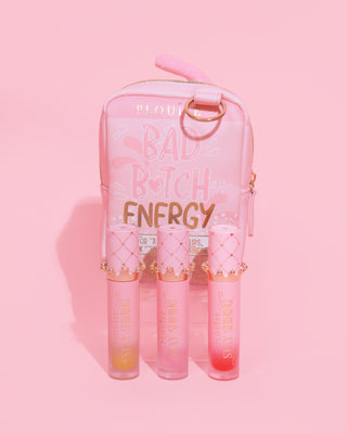 P.Louise Gloss Boss Stay Shining Lip Oil Trio & Bag