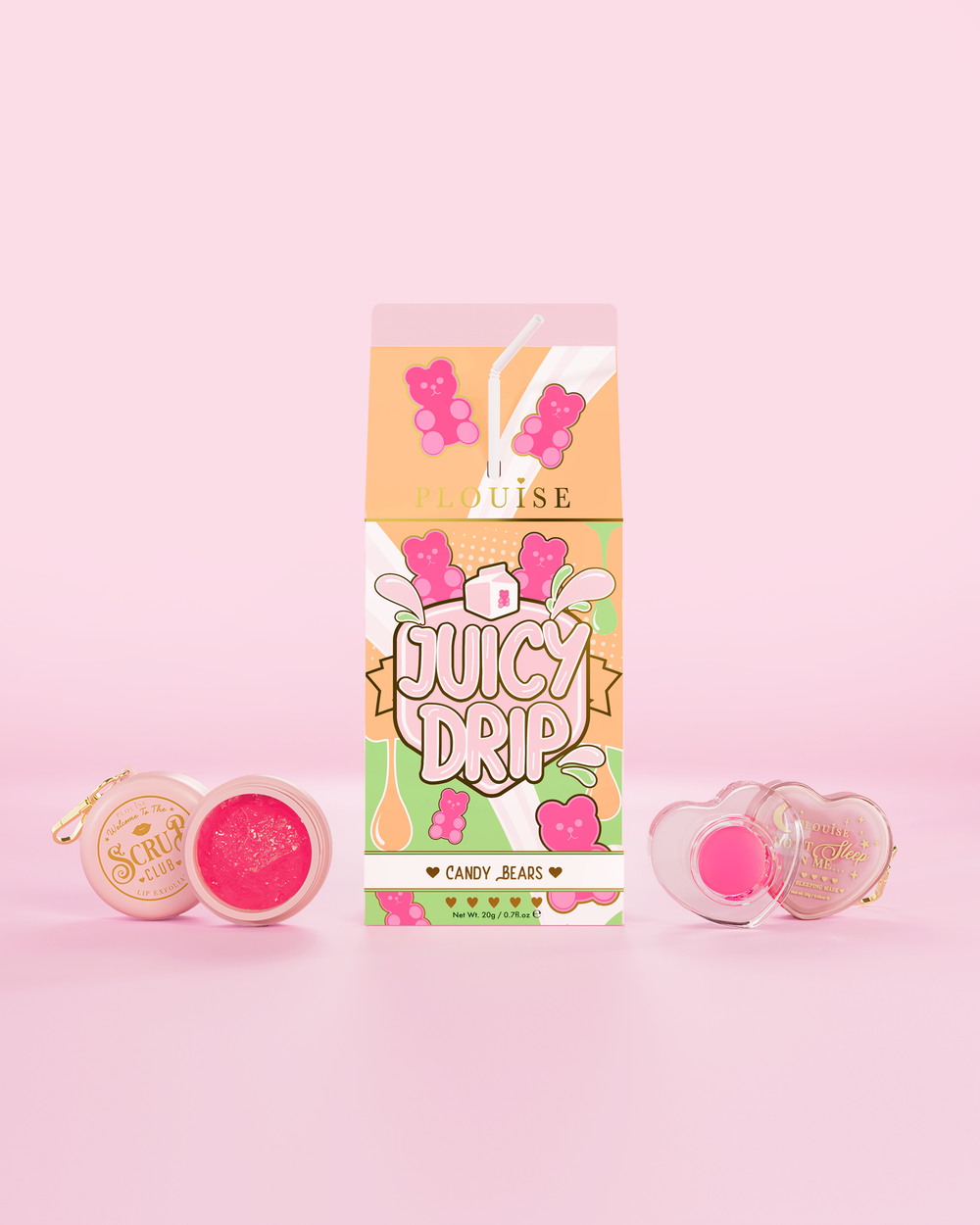 Saftiges Tropfen-Lippenpeeling- und Lippenmasken-Duo