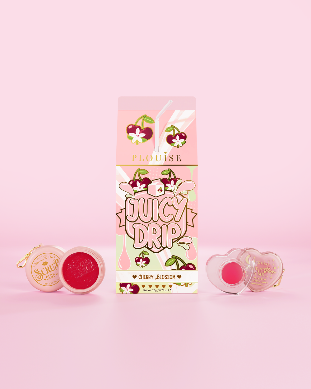 Saftiges Tropfen-Lippenpeeling- und Lippenmasken-Duo