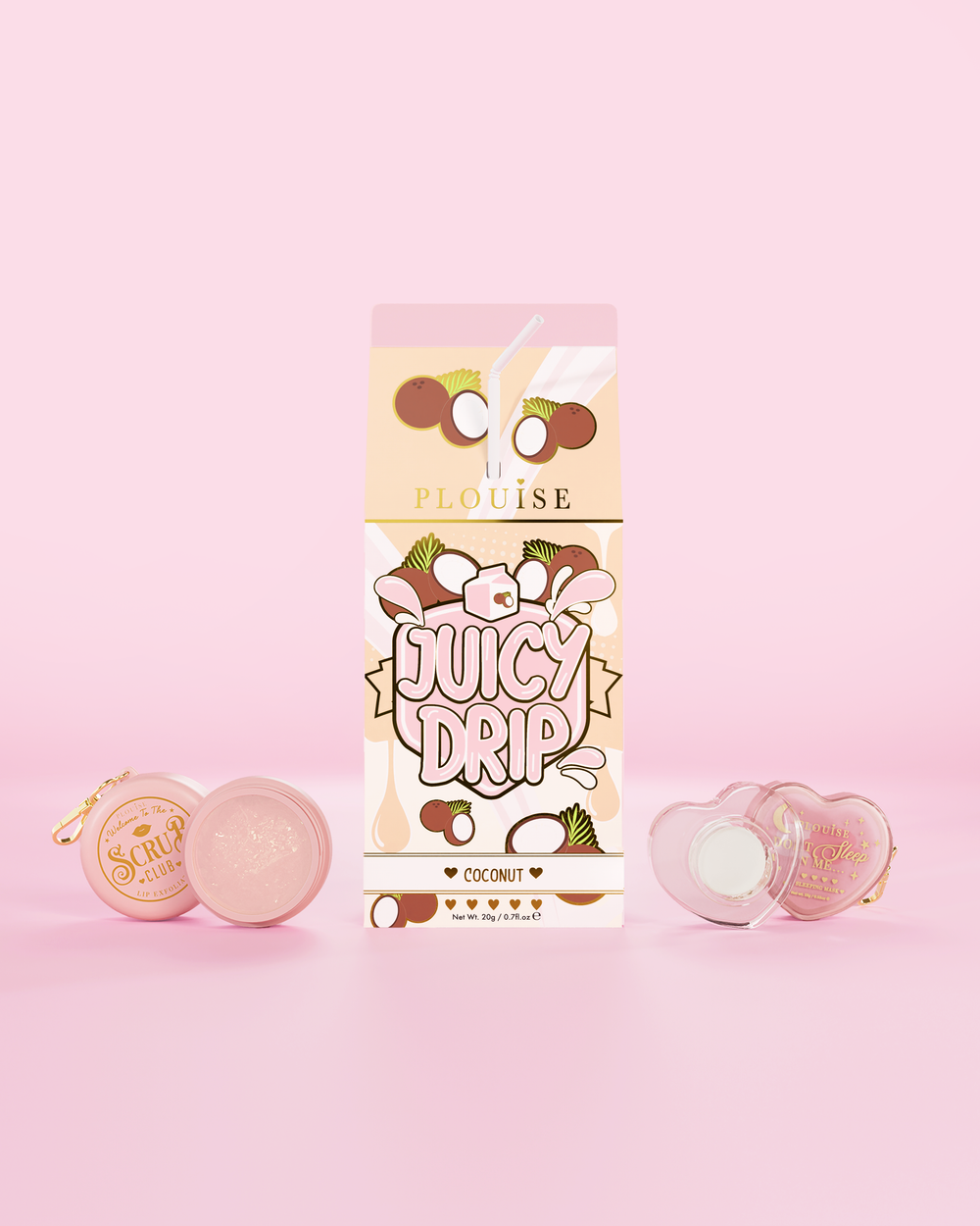 Saftiges Tropfen-Lippenpeeling- und Lippenmasken-Duo
