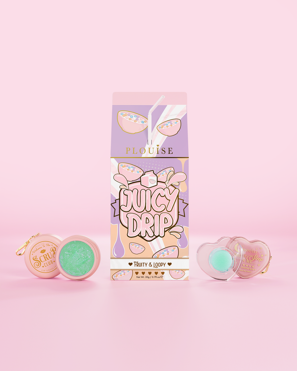 Saftiges Tropfen-Lippenpeeling- und Lippenmasken-Duo