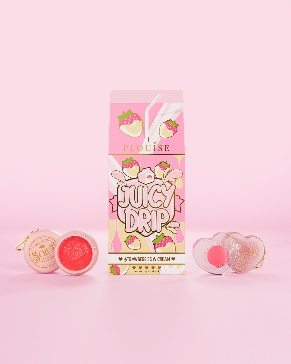 Saftiges Tropfen-Lippenpeeling- und Lippenmasken-Duo