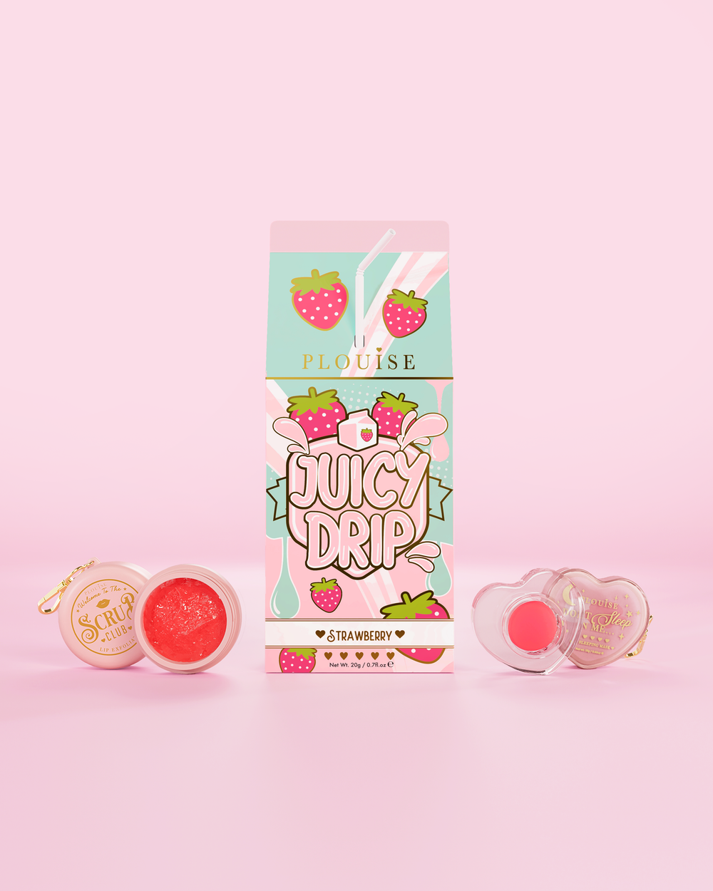 Saftiges Tropfen-Lippenpeeling- und Lippenmasken-Duo
