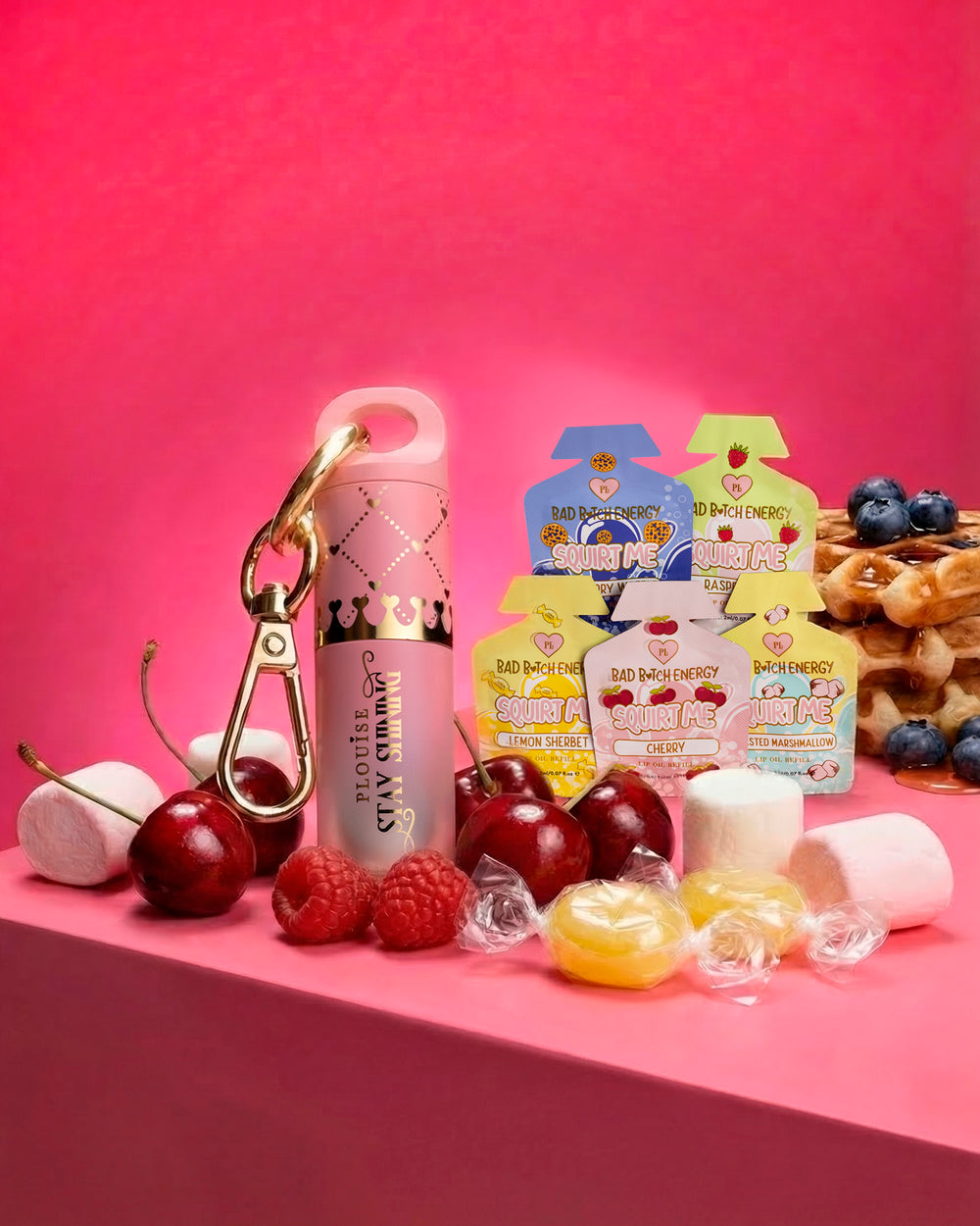 Stellen Sie Ihr nachfüllbares Gloss Bestie-Lippenöl-Paket zusammen