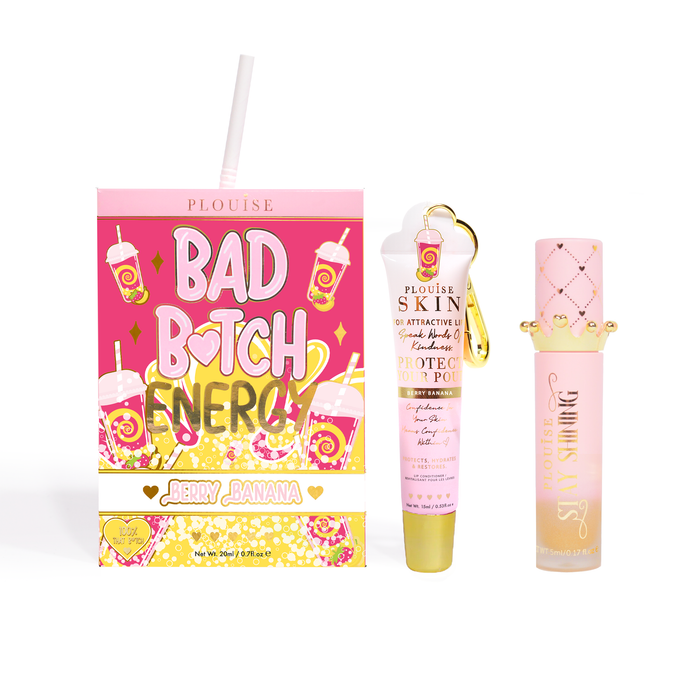 Bad Bitch Energy Lippenpflege- und Lippenöl-Duo