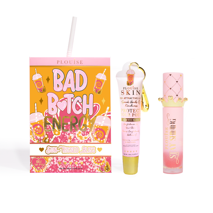 Bad Bitch Energy Lippenpflege- und Lippenöl-Duo