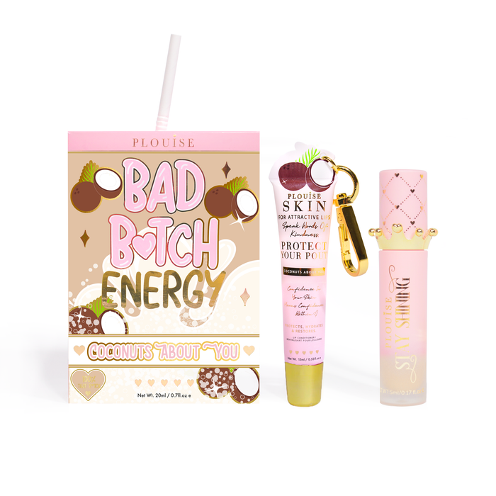 Bad Bitch Energy Lippenpflege- und Lippenöl-Duo
