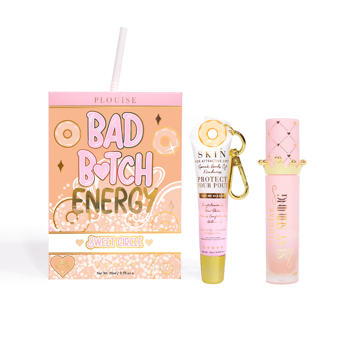 Bad Bitch Energy Lippenpflege- und Lippenöl-Duo