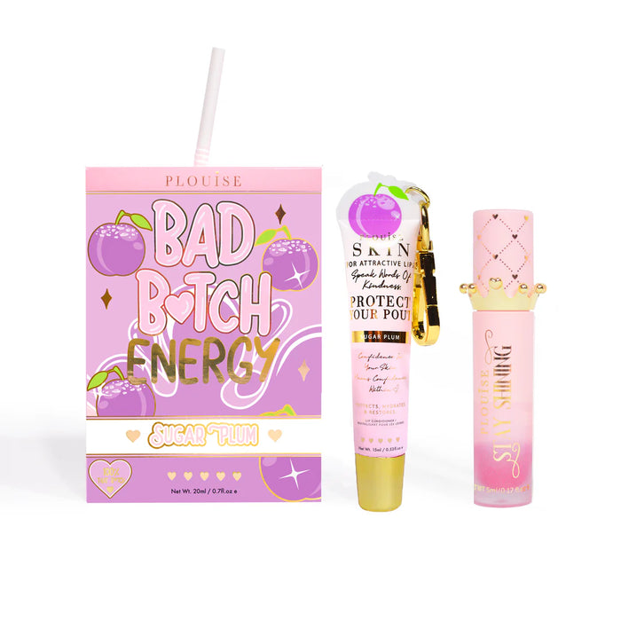 Bad Bitch Energy Lippenpflege- und Lippenöl-Duo