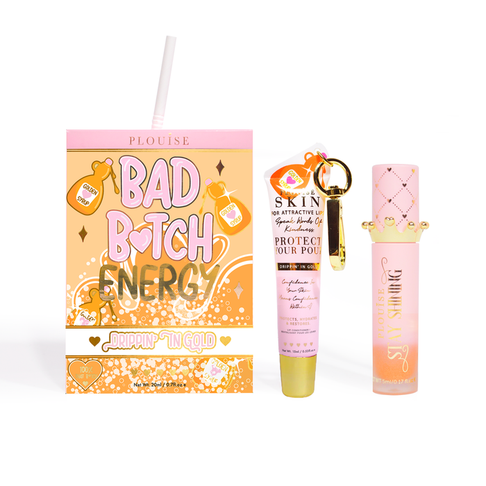 Bad Bitch Energy Lippenpflege- und Lippenöl-Duo