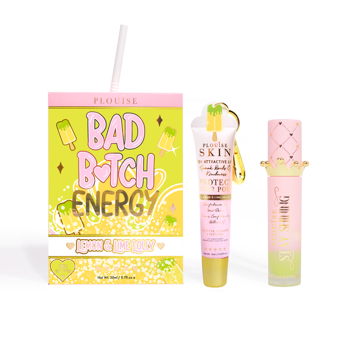 Bad Bitch Energy Lippenpflege- und Lippenöl-Duo