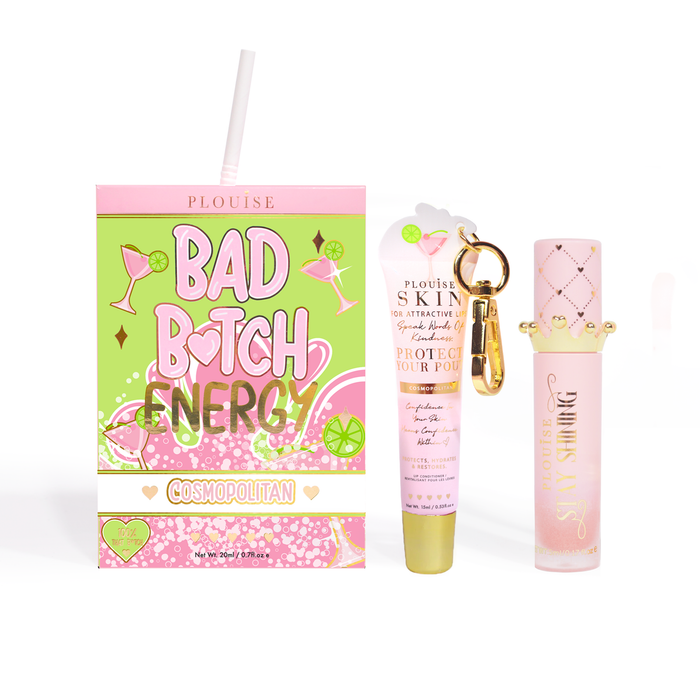 Bad Bitch Energy Lippenpflege- und Lippenöl-Duo