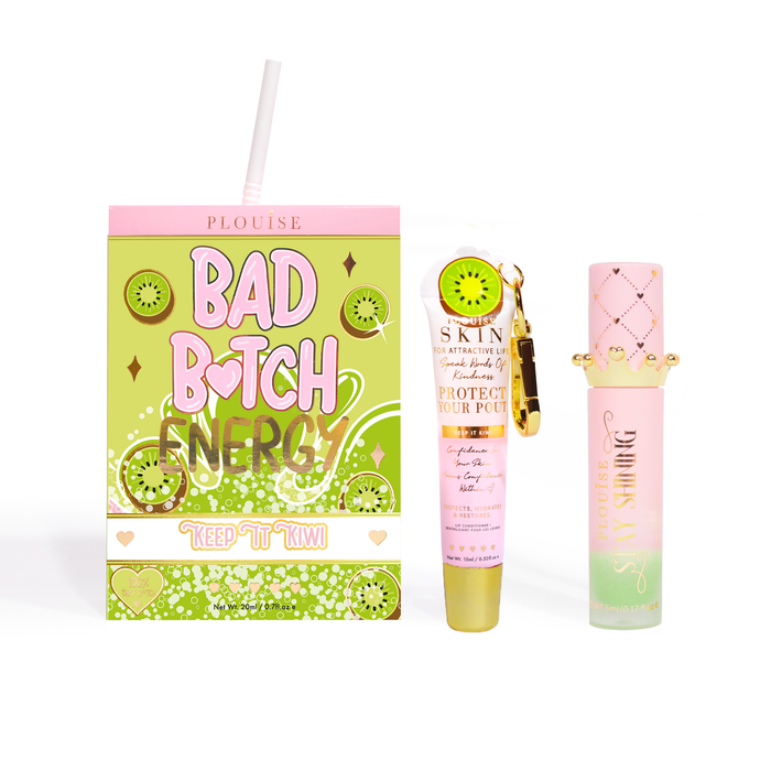 Bad Bitch Energy Lippenpflege- und Lippenöl-Duo