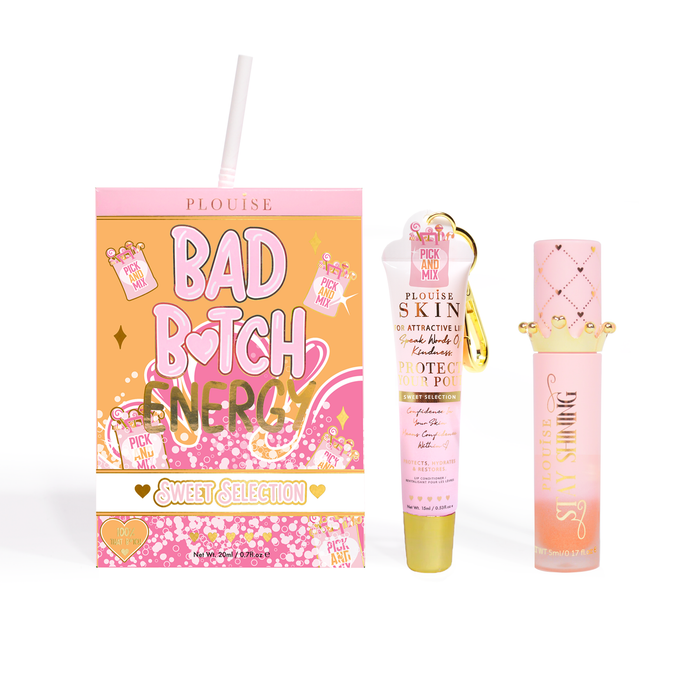 Bad Bitch Energy Lippenpflege- und Lippenöl-Duo