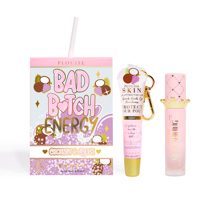 Bad Bitch Energy Lippenpflege- und Lippenöl-Duo