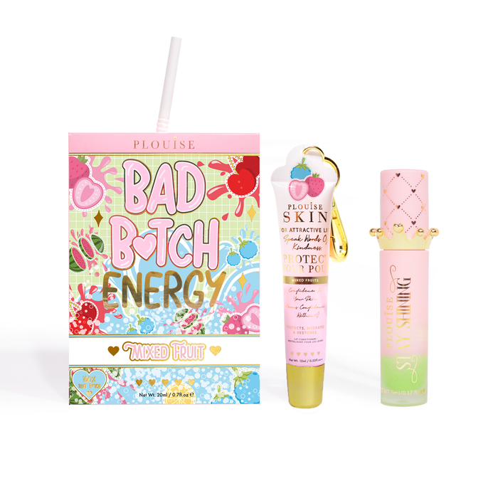 Bad Bitch Energy Lippenpflege- und Lippenöl-Duo