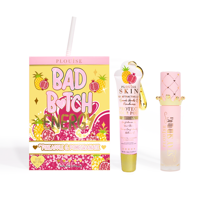 Bad Bitch Energy Lippenpflege- und Lippenöl-Duo