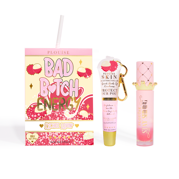 Bad Bitch Energy Lippenpflege- und Lippenöl-Duo