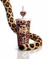 Gepard gefleckter Trinkbecher aus Edelstahl, 600 ml
