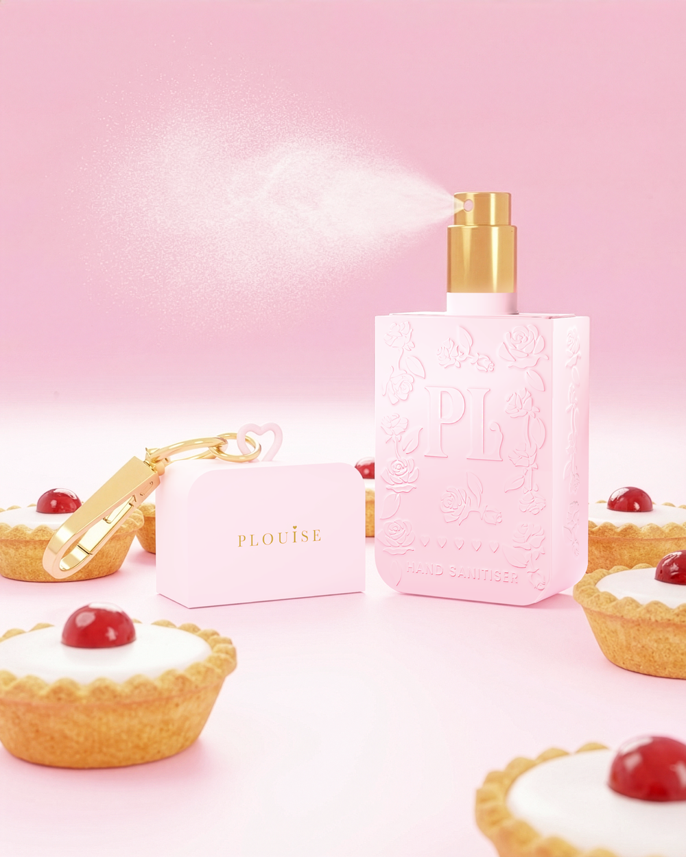 Rosa P.Louise Kirsch-Bakewell-Händedesinfektionsspray