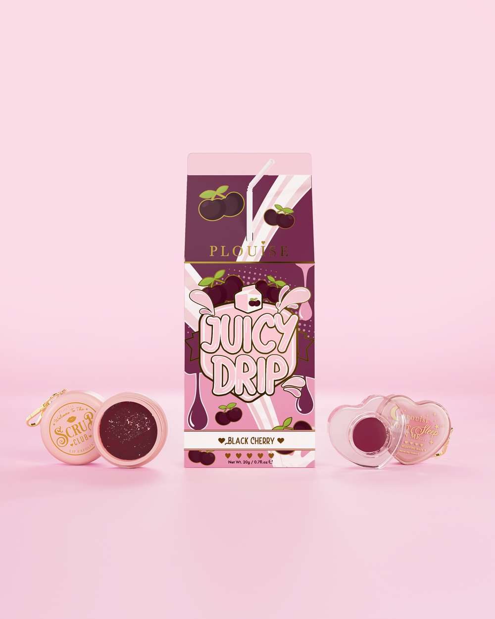 Saftiges Tropfen-Lippenpeeling- und Lippenmasken-Duo