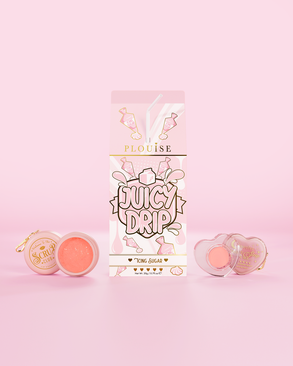 Saftiges Tropfen-Lippenpeeling- und Lippenmasken-Duo