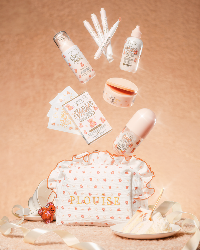 Teddy Touch Small Print Tasche und Hautpflegeset