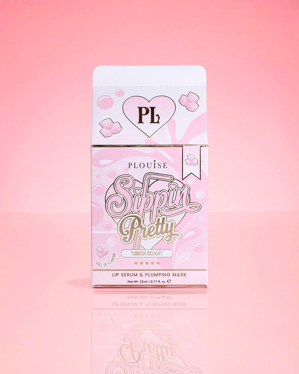 P.Louise Sippin Pretty Peptide Lip Serum & Treatment Duo Turkish Delight Verpackung