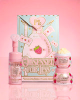 P.Louise Strawberry Obsessed For Less Obsessed For Bad Bitch auf rosa Hintergrund