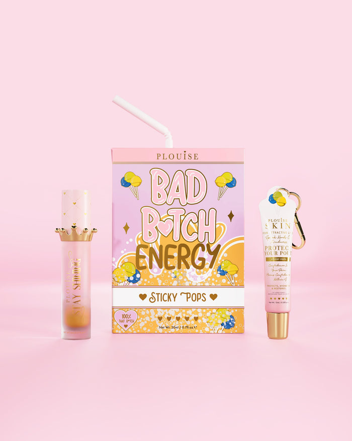 Bad Bitch Energy Lippenpflege- und Lippenöl-Duo