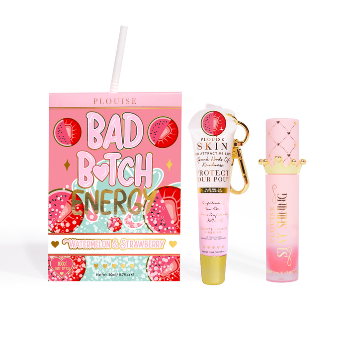 Bad Bitch Energy Lippenpflege- und Lippenöl-Duo