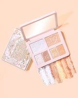P.Louise Whatever The Feather Schimmer-Topper-Palette für Augen und Gesicht mit Farbfeldern