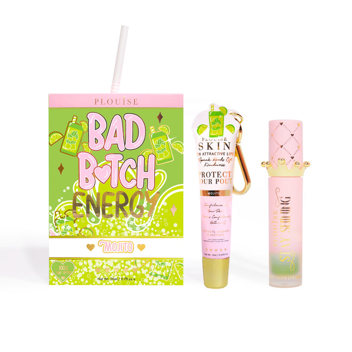 Bad Bitch Energy Lippenpflege- und Lippenöl-Duo