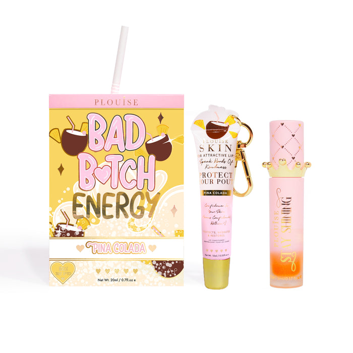 Bad Bitch Energy Lippenpflege- und Lippenöl-Duo