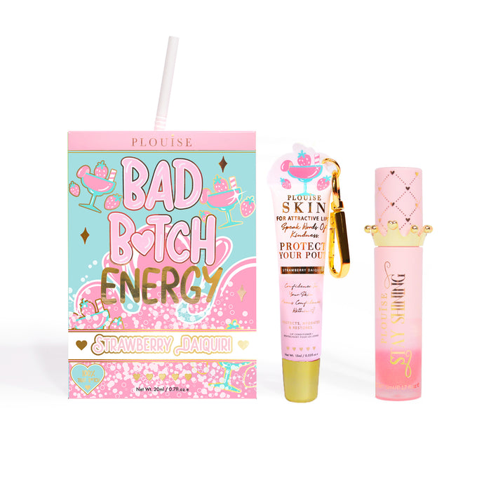 Bad Bitch Energy Lippenpflege- und Lippenöl-Duo
