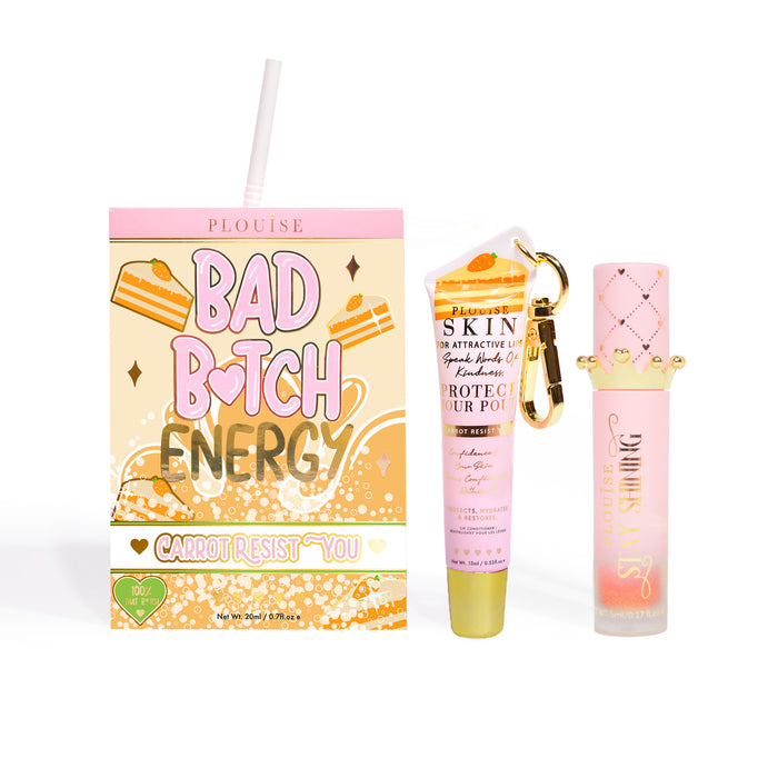 Bad Bitch Energy Lippenpflege- und Lippenöl-Duo