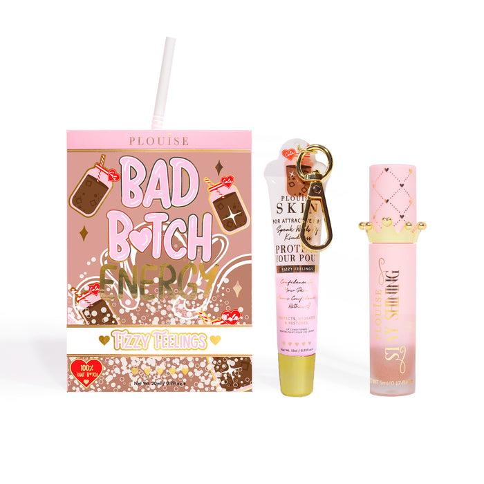 Bad Bitch Energy Lippenpflege- und Lippenöl-Duo
