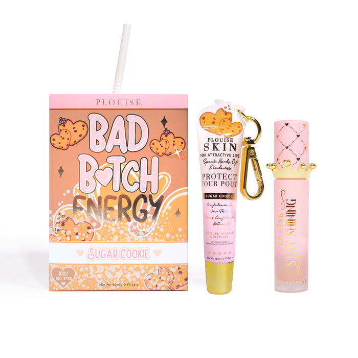 Bad Bitch Energy Lippenpflege- und Lippenöl-Duo