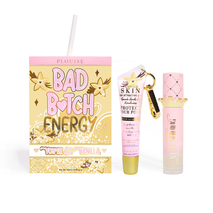 Bad Bitch Energy Lippenpflege- und Lippenöl-Duo